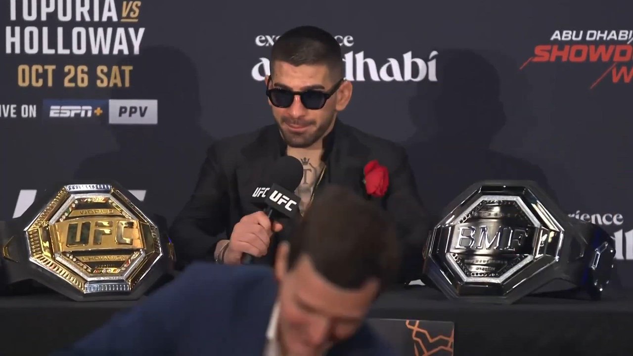 TOPURIA, FULL PRESS CONFERENCE AFTER FIGHT AGAINST MAX HOLLOWAY AT UFC 308