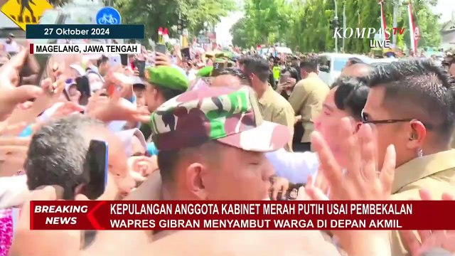 Bagikan Buku dan Susu, Wapres Gibran Tinggalkan Akmil Magelang Usai Pembekalan Kabinet Merah Putih