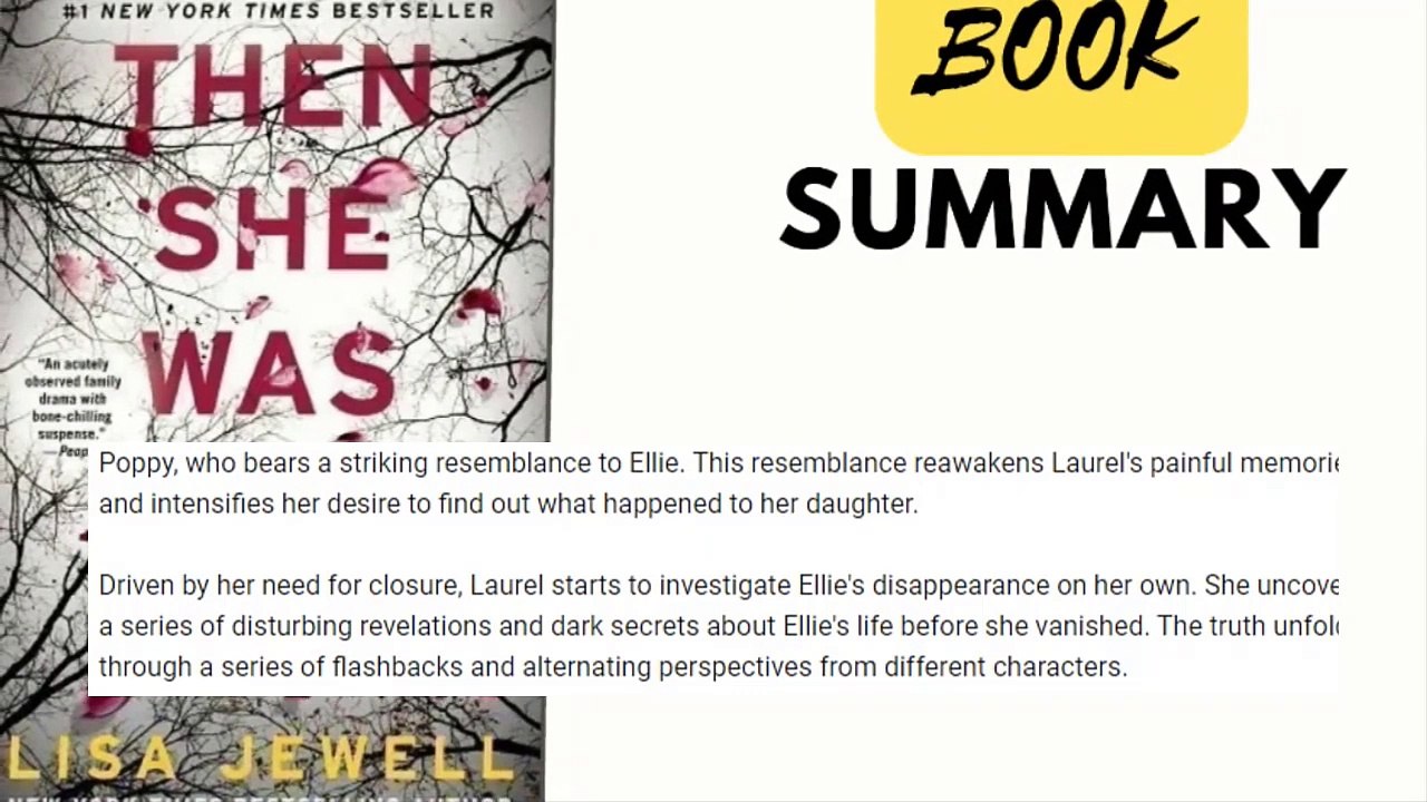 Then She Was Gone Novel - Then She Was Gone Summary - Book Summaries in English (BSIE) (720p, h264, youtube)