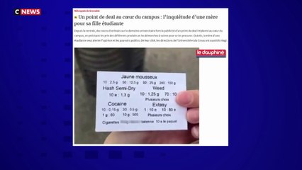 Grenoble : un point de deal au cœur du campus, une mère de famille dénonce la situation