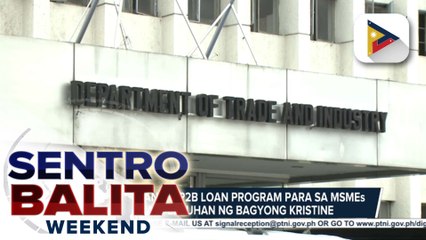DTI, naglaan ng P2-B pautang para sa mga MSME na nasalanta ng Bagyong #KristinePH