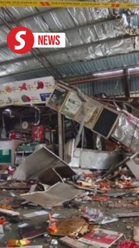 Suspected gas leak triggers explosion at Bukit Mertajam food court