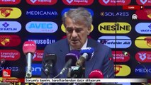 Şenol Güneş: Sorumlu benim, taraftarlardan özür diliyorum