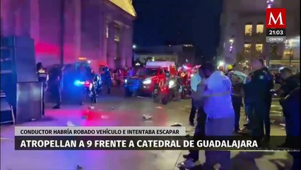Nueve personas atropelladas frente a la Catedral de Guadalajara