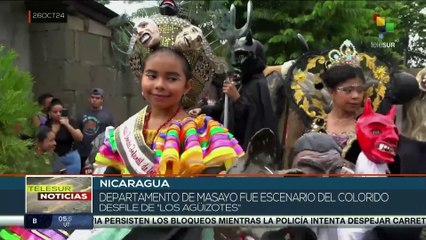 Nicaragua celebró el tradicional desfile de los Agüizotes