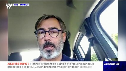 David Leveau (SGP- Police Bretagne), sur l'enfant blessé par balles à Rennes: "L'individu qui conduisait était poursuivi par des individus cagoulés dans un autre véhicule et qui ont fait feu"
