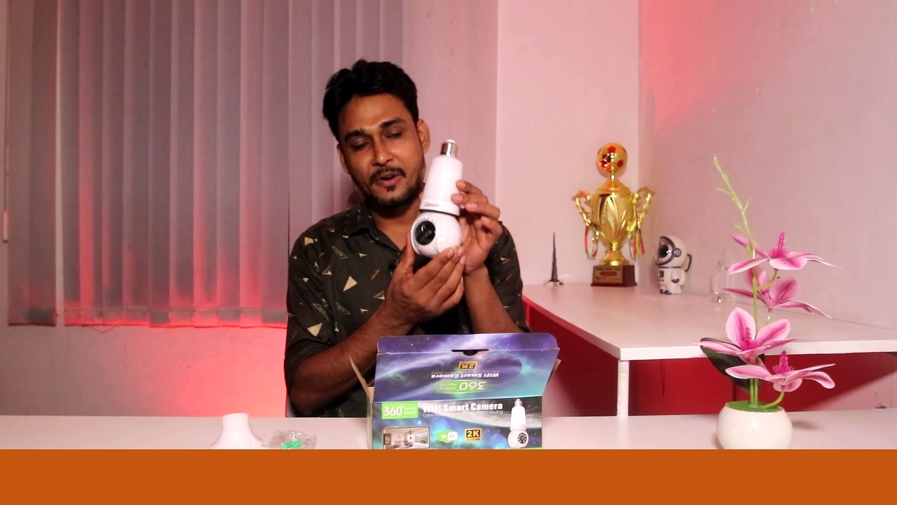 V380 Champion PTZ Bulb Long IP Camera _ IP Camera Price in Bd 2024