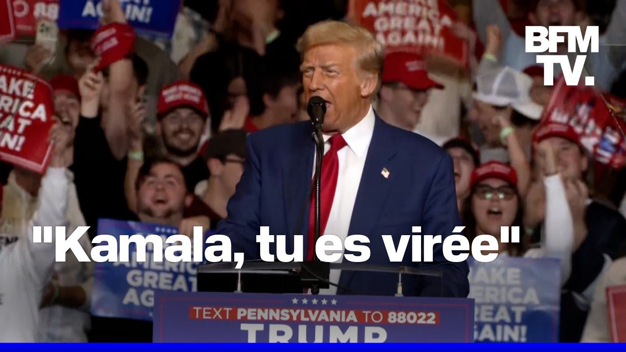 Donald Trump s’en est pris à Kamala Harris lors d’un meeting dans l’État de Pennsylvanie