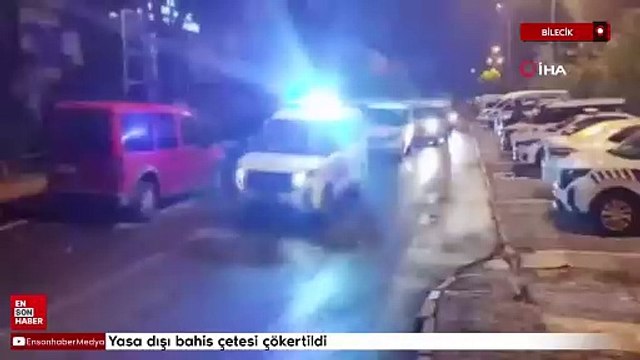 Bilecik'te yasa dışı bahis çetesi çökertildi