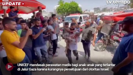 UNICEF Serukan Evakuasi Perawatan Medis Bagi Anak-anak Gaza