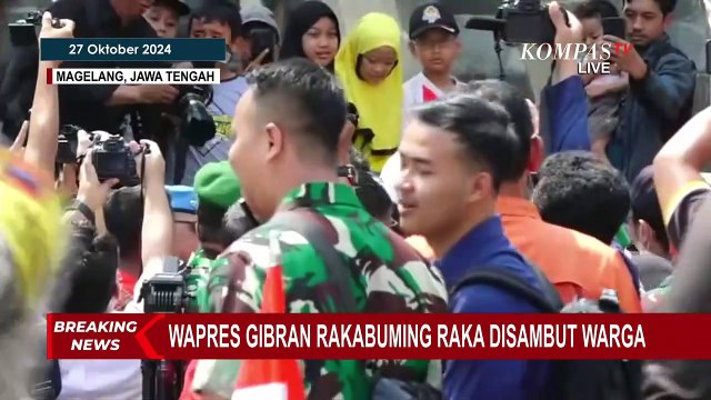 Momen Wapres Gibran Sapa Warga saat Tinggalkan Akmil Magelang usai Pembekalan Kabinet Merah Putih