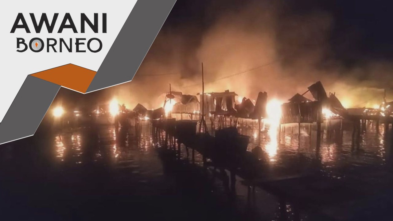 Sebelas rumah atas air di Kota Belud musnah