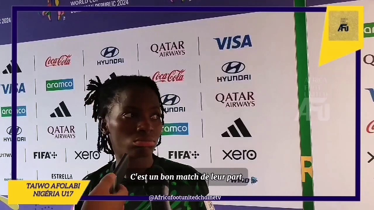 Coupe du Monde Féminine U17 République Dominicaine  #AfricaFootUnited : La capitaine du #Nigéria  après l'élimination face aux #États_Unis  " Apprendre de nos erreurs" #Mondialu17 #Coupedumondefeminineu17