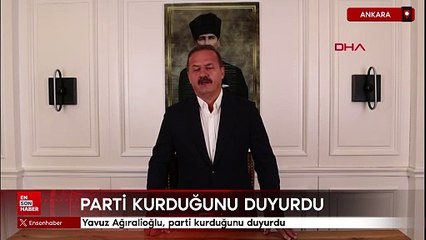 Yavuz Ağıralioğlu, parti kurduğunu duyurdu
