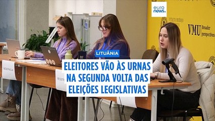 Eleitores na Lituânia vão às urnas na segunda volta das eleições parlamentares