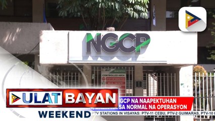 NGCP transmission lines, balik na sa normal ang operasyon