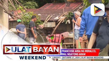 Serbisyo ng kuryente sa buong franchise ng Meralco, target maibalik hanggang ngayong gabi