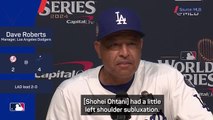 Dodgers send thoughts and prayers to Ohtani after Game 2 win