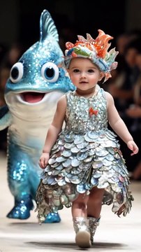 Adorable Baby Fashion Show#cute#fashion#baby#AI#runway#fyp#bebe#viral#赤ちゃん#かわいい#kawaii#베이비패션쇼#fashionshow#catwalk小红书 (1)
