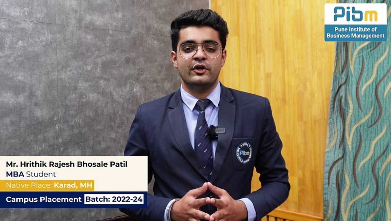 PIBM's MBA & PGDM Placements Triumph Mr. Hrithik's Inspiring Success Story