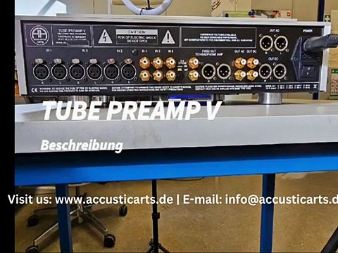 ACCUSTIC ARTS® TUBE PREAMP V – Audiophile Excellence in a Fully Balanced Reference Preamplifier