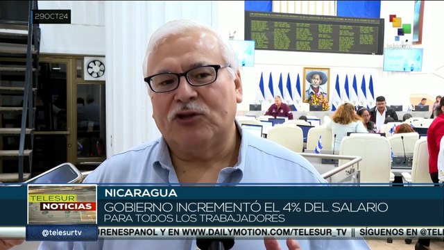 Gobierno Nicaragüense incrementó el 4% del salario para todos los trabajadores