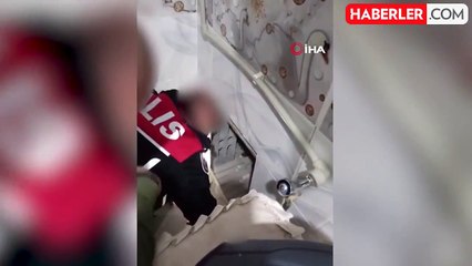Siirt'te Firari Şahıs Banyo Duvarında Yakalandı