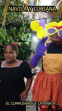 El cumpleaños y la piñata #humor #navilayluciana #cumpleaños #piñata