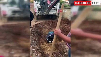 Yol Çalışmasında Doğalgaz Borusu Delindi, Facia Önlenildi