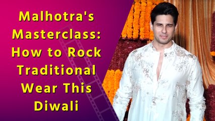 Sidharth Malhotra's Diwali Look is PURE FIRE: Cream Kurta Goals!