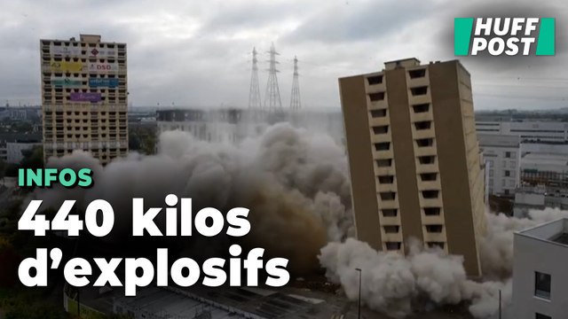 La démolition impressionnante des trois tours des Chantereine à Alfortville