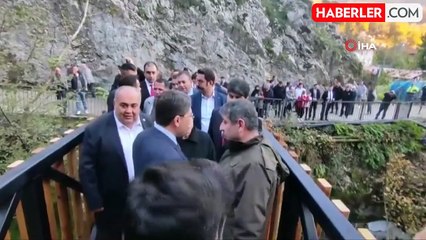 Bakan Tunç, kesin korunacak hassas alan olarak tescil edilen Ulukaya şelalesinde inceleme yaptı
