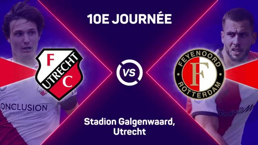 10e journée : Feyenoord met fin à l'invincibilité d'Utrecht (vidéo)