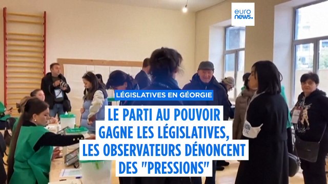 Législatives en Géorgie : les observateurs internationaux évoquent des pressions