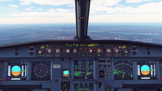 MSFS A321 FÉNIX AMERICAN AURLINES / US AIRWAYS LIVERY atterro CYUL ILS CARTR5 TRANS PBERGI RUNWAY 24R