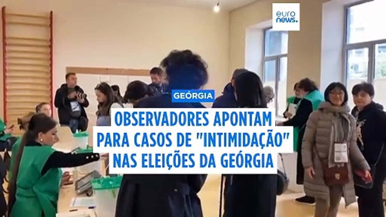 "Intimidação": Observadores internacionais preocupados com eleições na Geórgia