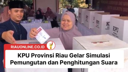 KPU Provinsi Riau Gelar Simulasi Pemungutan dan Penghitungan Suara