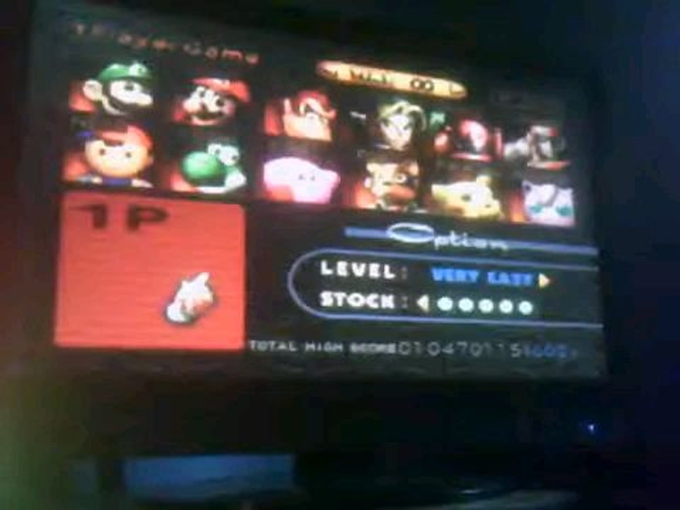 Super Smash Bros. - 1P Game with Luigi
