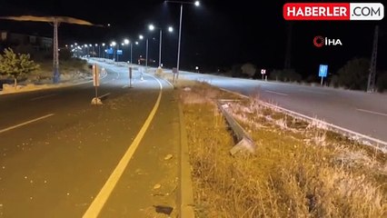 Gercüş'te Maddi Hasarlı Kaza: Aydınlatma Direği Söküldü