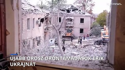 Újabb dróntámadásokat indít Oroszország Ukrajnára