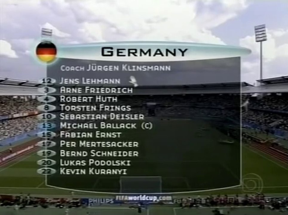 Copa das Confederações 2005 Brasil x Alemanha (semifinais) com Galvão Bueno (Globo)