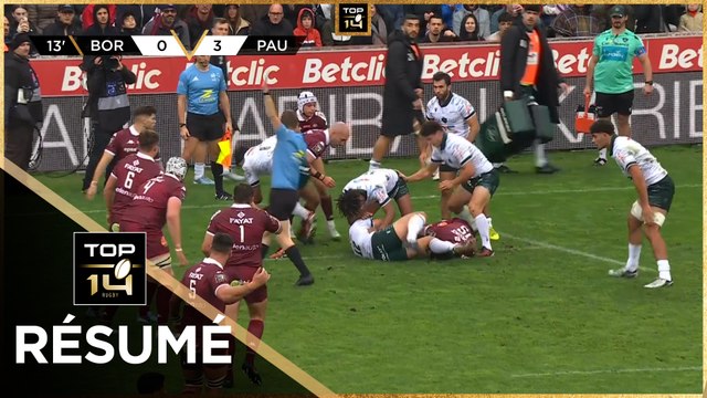 TOP 14 Saison 2024 2025 J08 - Résumé Union Bordeaux-Bègles - Section Paloise