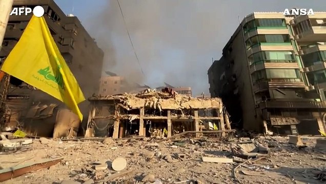 Libano, macerie a Beirut e Sidone dopo gli attacchi della notte scorsa