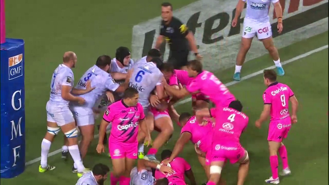 TOP 14 - Essai de Louis CARBONEL (SFP) - Stade Français Paris - ASM Clermont