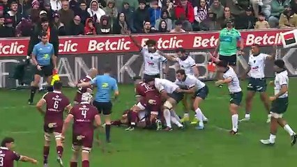 TOP 14 - Essai de Maxime LUCU (UBB) - Union Bordeaux-Bègles - Section Paloise