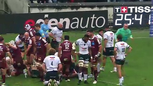 TOP 14 - Essai de Maxime LAMOTHE (UBB) - Union Bordeaux-Bègles - Section Paloise