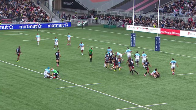 TOP 14 - Essai de Vincent RATTEZ (LOU) - LOU Rugby - Aviron Bayonnais