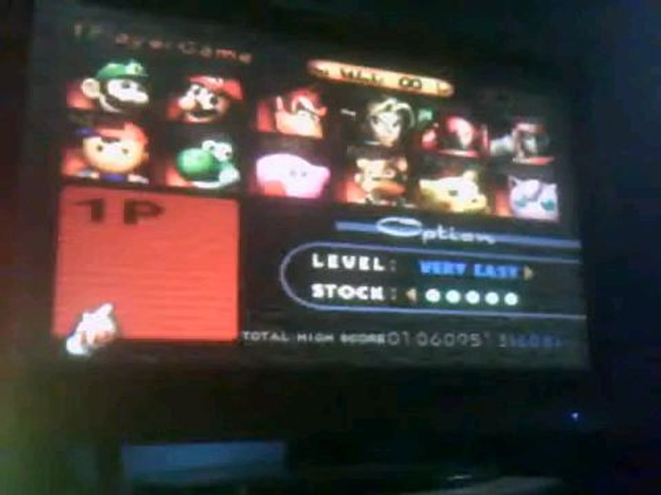 Super Smash Bros. - 1P Game with Mario
