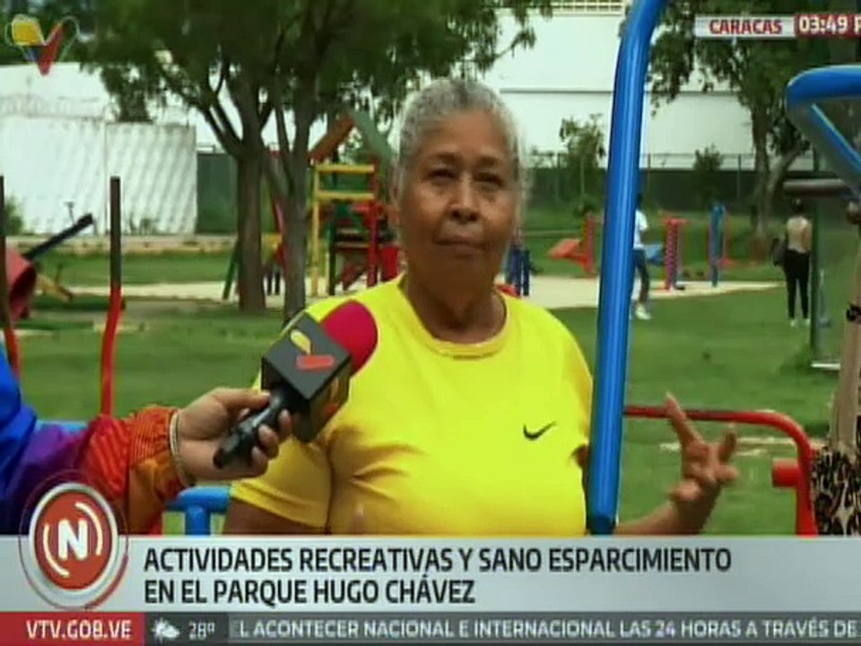 Caracas | Familias disfrutan de actividades recreativas y de esparcimiento en el parque Hugo Chávez