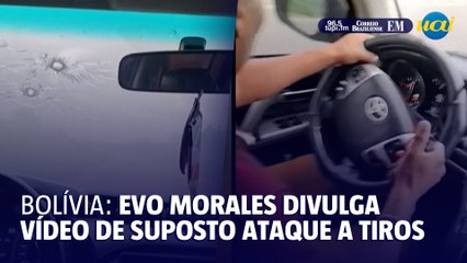 Ex-presidente da Bolívia, Evo Morales, divulga vídeo do ataque a tiros no seu carro